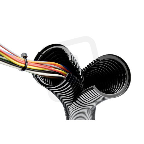 Drážkovaná ochranná hadice SILVYN SPLIT PP 23/23.4X30.8 BK 50M LAPP 61806655