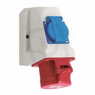 CEE zásuvka 4P/32A/400V + 1461, IP44 nástěnná s pojistkou ABL D42S333