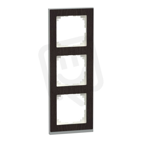 Krycí rámeček, Merten M-Pure Decor, trojnásobný, Wenge SCHNEIDER MEG4030-3671