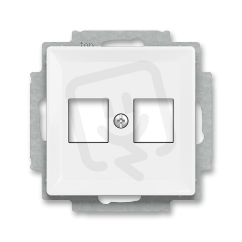 ABB ZONI Kryt zásuvky komunikační přímé (2x) bílá 5014T-A02018 500