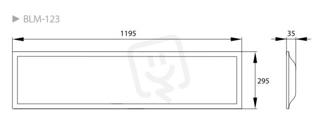 LED panel BACKLIGHT BLM 40W 4000K 4000LM IP40 120x30 MPRM BEMKO 107687