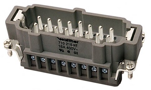 Walther 730206 BV 6 Vložka konektoru se šroubovými kolíčky