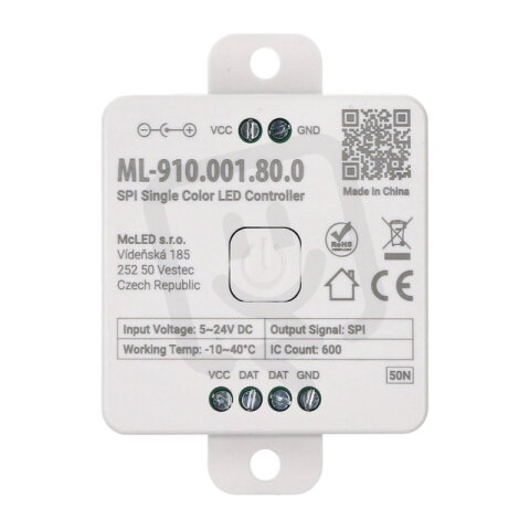 Bluetooth přijímač pro jednobarevné digitální pásky MCLED ML-910.001.80.0