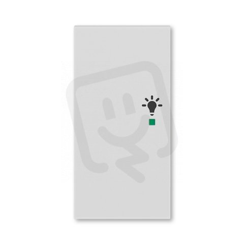 ABB Levit Kryt 2násobný levý symbol osvětlení šedá 6220H-A02101 16