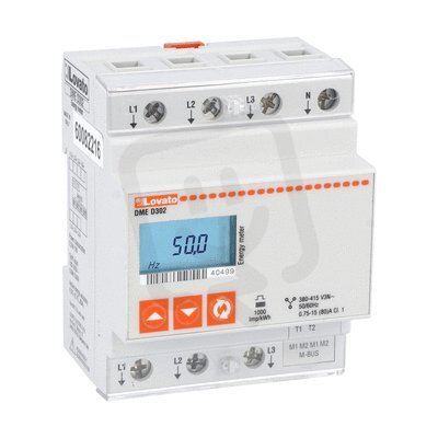 Lovato DMED302 3 fázový elektroměr 80A MBUS