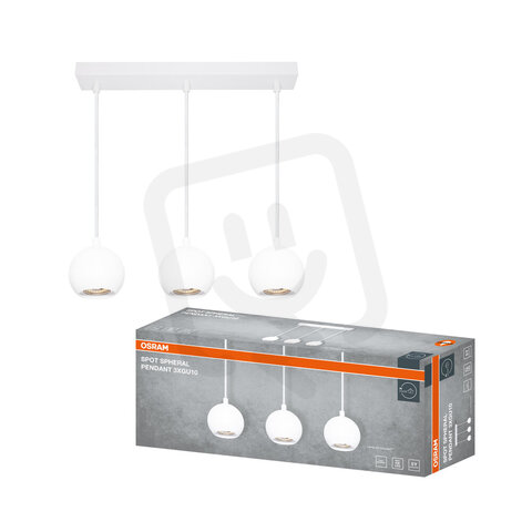 LED SPOT SPHERAL WHITE 3XGU10 PENDANT OSRAM 4099854588723