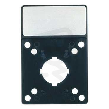 Schneider KZ103 Vario držák štítku 90x90mm se stříbrným štítkem