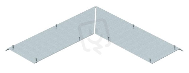 OBO AIKF AEA 35075 Vnější roh-slepý kryt pro podlahový kanál Ocel