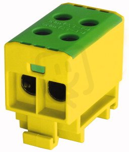 BPZ-KC-2/35PE-ALU Svorkovnice 2-pól 35mm2 270A Cu/240A Al žluto/zelená (PE)