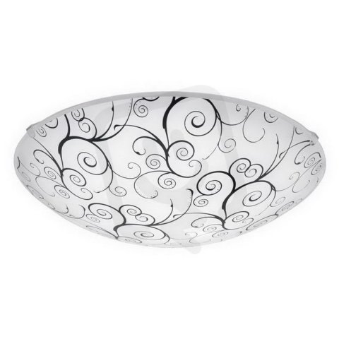 Stropní svítidlo MARGITTA 1 LED d315 čirá/bílá/černá 10,8W IP20 EGLO 96117