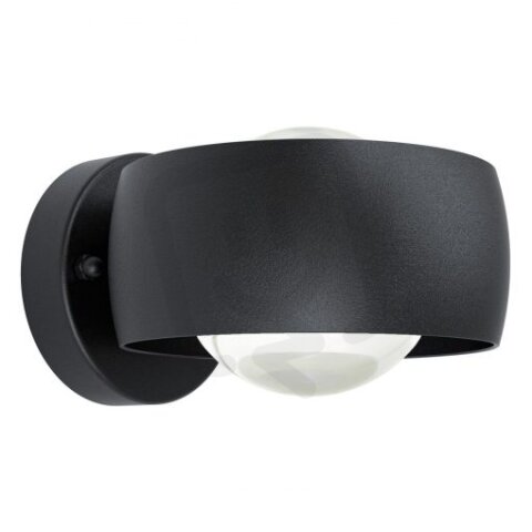 Venkovní nástěnné svítidlo TREVIOLO 1 LED černá/čirá 4,4W IP44 EGLO 98706