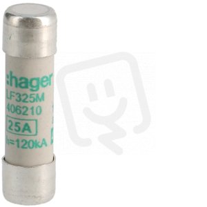 Pojistka válcová, velikost 10x38, 25A aM, 400V AC HAGER LF325M