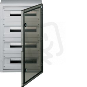 Rozvaděč nástěnný vector, IP65, 4-řadý, 72 mod., průhl. dvířka, 650x400x210