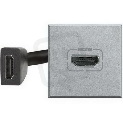 AXOLUTE ZÁSUVKA HDMI V1.3 2MODULOVÝ HLINÍK BTICINO HC4284