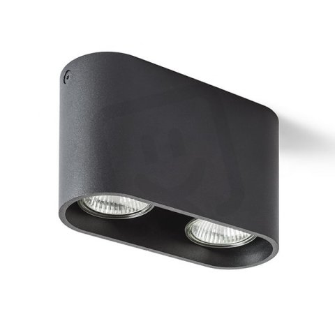 MANTOVA II stropní matná černá 230V GU10 2x35W RENDL R12734