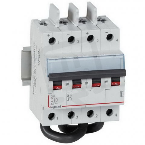 JISTIČ DX-4,5KA, 10A, 800V DC PRO FOTOVOLTAIKU LEGRAND 414426