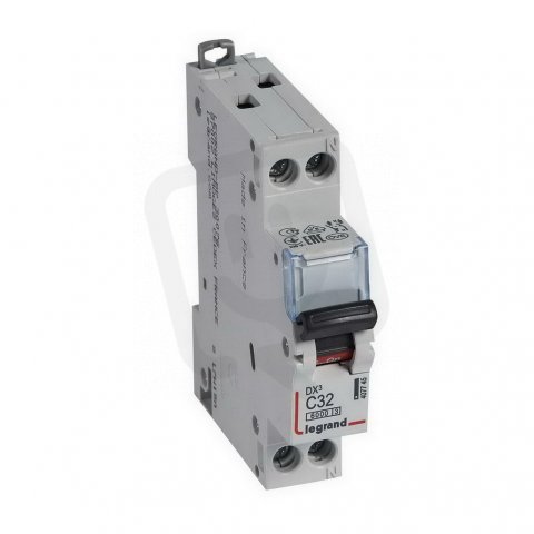 DX3 JISTIČ, 1+N PÓLOVÝ, CHAR. C,32A 6/10 KA LEGRAND 407745