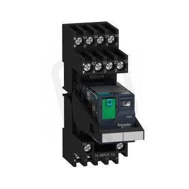Relé, 4 V/Z, 6A, 24 VDC SCHNEIDER RXM4AB2BDPVM