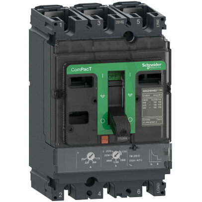 Jistič ComPacT NSX250N 50kA AC 3P3D 125A TMD SCHNEIDER C25N3TM125