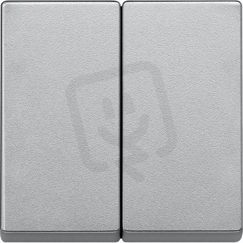 Merten Kryt spínače dvojitý, System M, Aluminium SCHNEIDER MTN433560