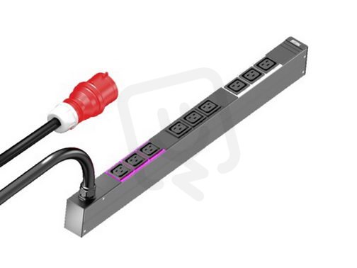 Rittal 7979130 PDU Basic 3 Fáze 16A CEE, 9xC19, L695mm, rack min. 1200mm/1200mm