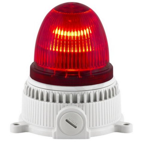 Modul optický OVOLUX STEADY 12/240V, ACDC, IP65, M16, červená, s trvalým svitem