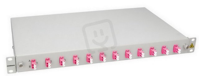 19'' FO vana kompletní, 8xLC,50/125um OM4, výška 1U SCHRACK HSELS084LP