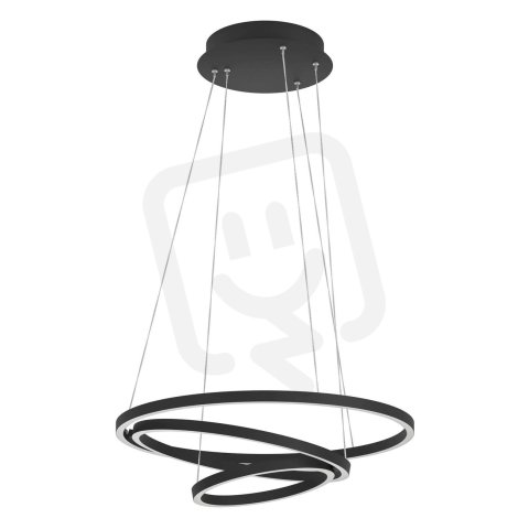 Závěsné svítidlo LOBINERO-Z LED-ZIG-CCT černá 43,2W IP20 EGLO 900479