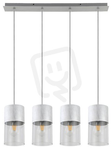 Zelkova E27 4x 40W IP20 brušený hliník RABALUX 3156