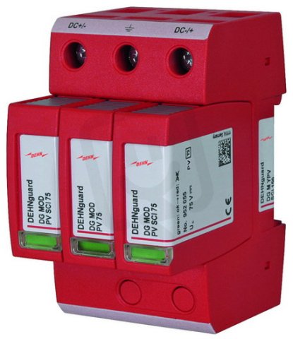 Svodič přepětí DEHNguard M Vícepólový, pro FV aplikace do 150V DC 952513