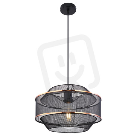 Závěsné svítidlo BELLONA černá 1xE27, max. 60W 230V GLOBO 54020H1