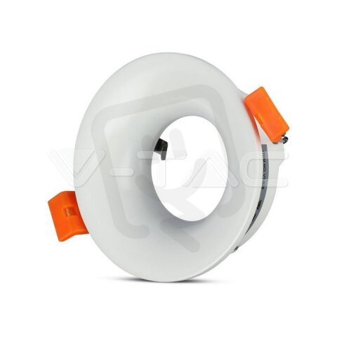 GU10 Fitting Round White, VT-876 V-TAC SKU3169