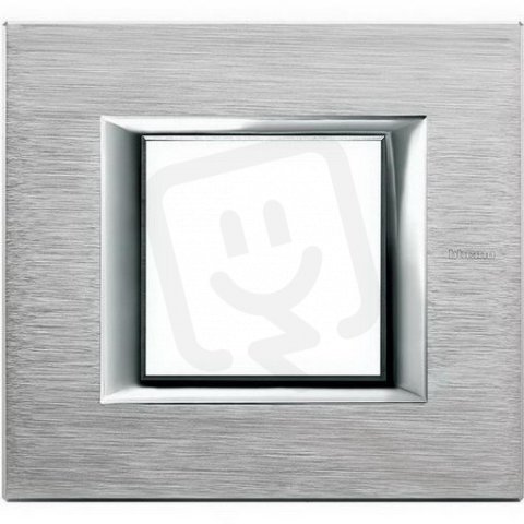 Legrand HA4802CR BTAX RÁMEČEK 2M CHROM BROUŠENÝ