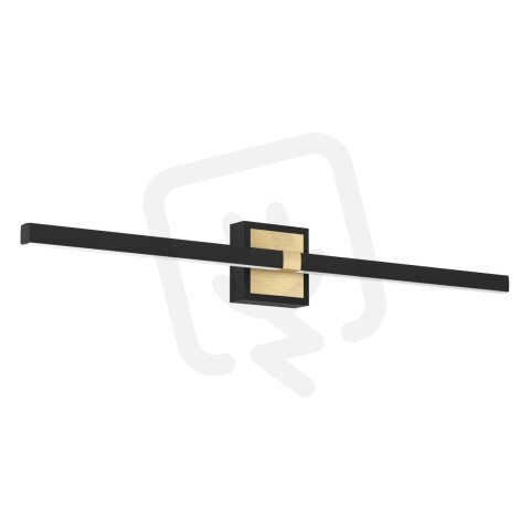 Nástěnné svítidlo PEGUERA LED L-800 černá/kartáčovaná mosaz 17,5W EGLO 900929