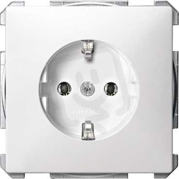 Schneider MTN2401-4019 Zásuvka 250V/16A s bočními zemnícími kontakty,clonky,