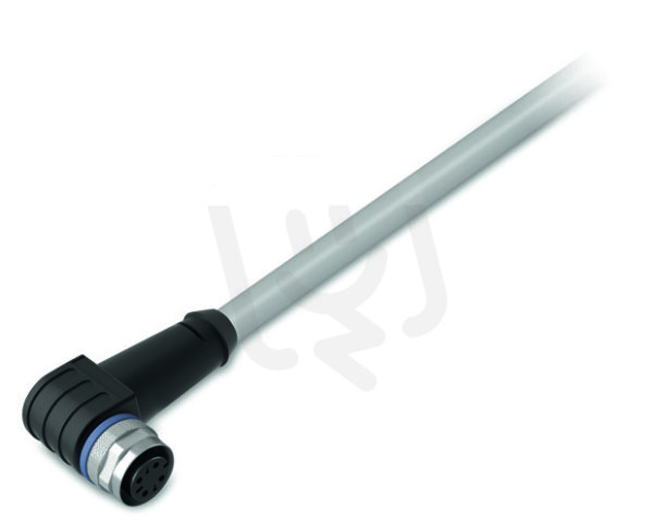 Napájecí kabel Zásuvka M12A  úhlová 4pól. WAGO 756-3102/040-050