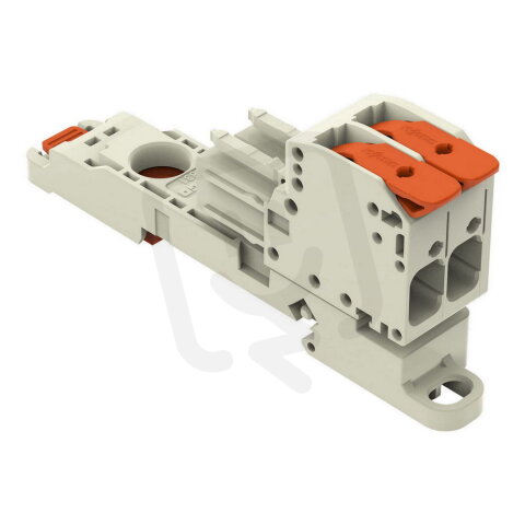Pružinová svorka Páčka CAGE CLAMP sv.šedá 10mm2 2pól. WAGO 831-1102/306-000