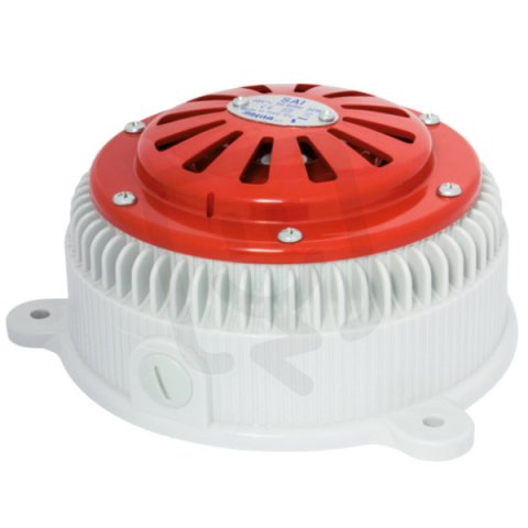 Houkačka SAI I 48V, AC, IP54, 105 dB, M16, světle šedá, přerušovaný tón 42365