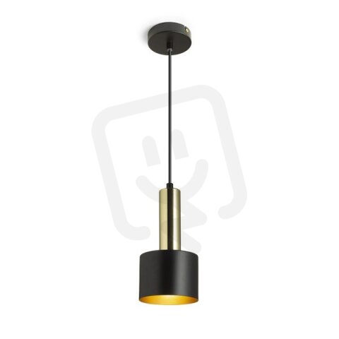 GIULIA 12 závěsná černá/zlatohnědá mosaz 230V E27 40W RENDL R13909
