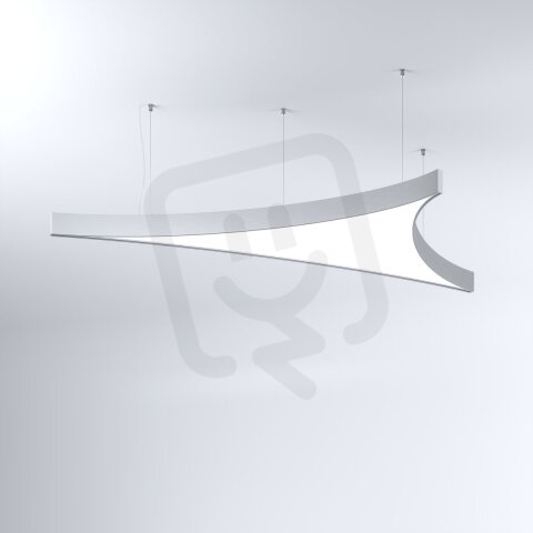 LED Svítidlo MI-SAIL-AL, 69W, 3000K, bez trafa, 24VDC, IP20, stříbrná, 3000K