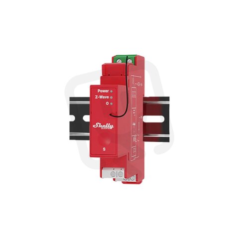 Spínací modul na DIN lištu Shelly Wave PRO 1PM měření spotřeby, Z-Wave.