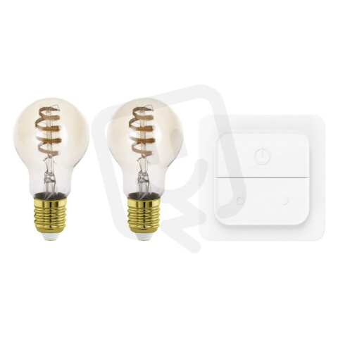 Světelný zdroj SET 2XLM-ZIG-CCT E27 A60 7W AMB+SCHALT EGLO 110419