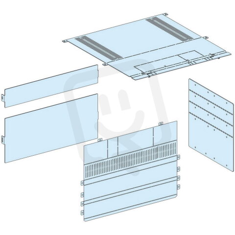 Kryt zadních vývodů pro vertikální NS1600 pevný SCHNEIDER LVS04853