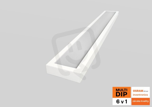 Přisazené/závěsné svítidlo  CLEVER-I 8000/840 EM3 MPR DIP 6v1 SOVERT 2115224