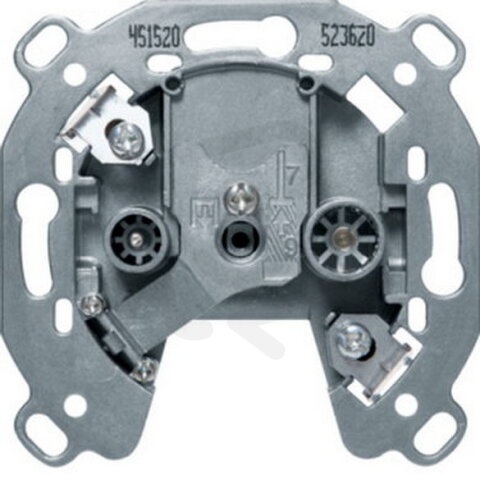 Zásuvka, anténní, TV-R, průchozí, 75 ohmů, 20db HAGER WDF45923