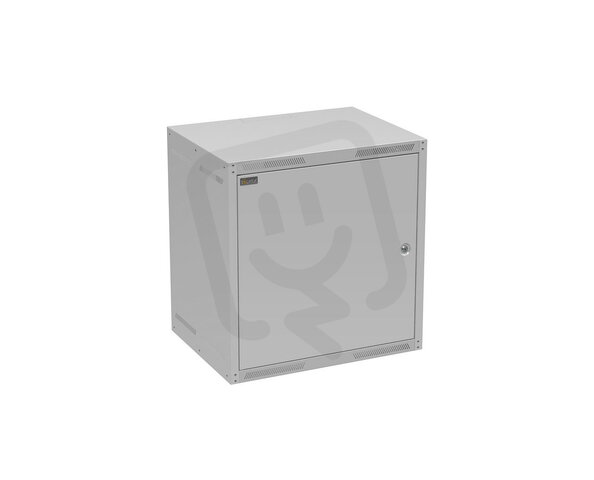 Nástěnný nýtovaný rozvaděč GrandN 12U s plechovými dveřmi,hl.450mm 83000784
