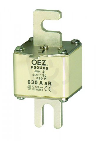 P50U06 500A aR Pojistková vložka,jištění polovodičů AC690V/DC440V OEZ:10550