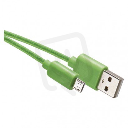 Nabíjecí a datový kabel USB-A 2.0/micro USB-B 2.0, 1 m, zelený EMOS SM7006G