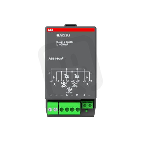 ABB KNX Modul elektroni. spí. akčního členu 2násobný 24 V DC ES/M2.24.1