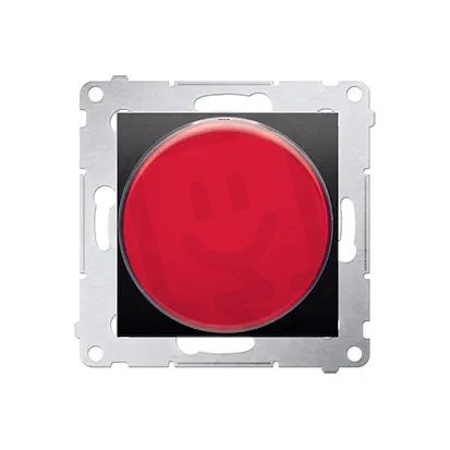 Signalizační a orientační osvětlení s LED, světlo červené., 230V, antracit mat